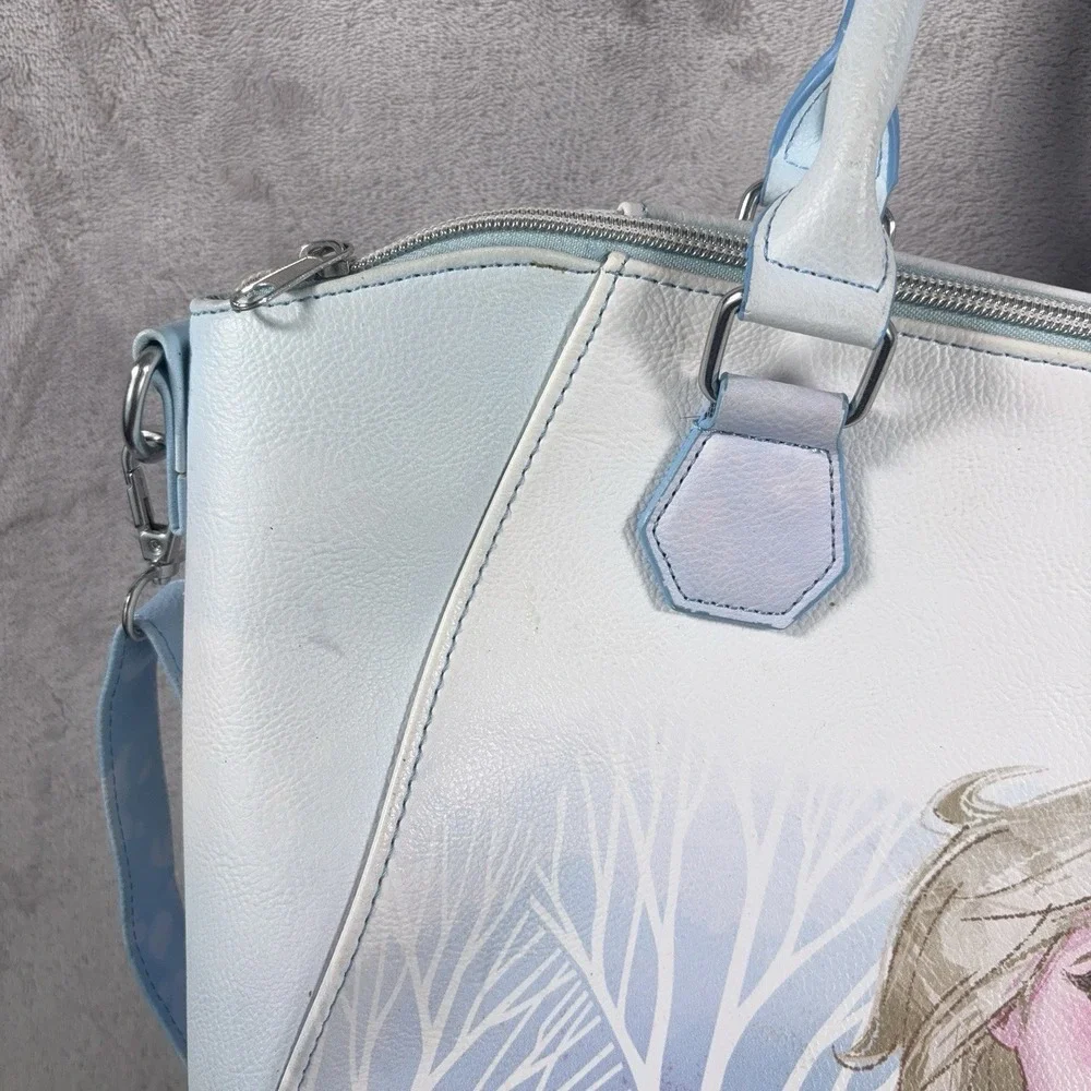 Loungefly Disney Frozen 2 Elsa Satchel Bag Crossbody Blue Winter Snow Queen